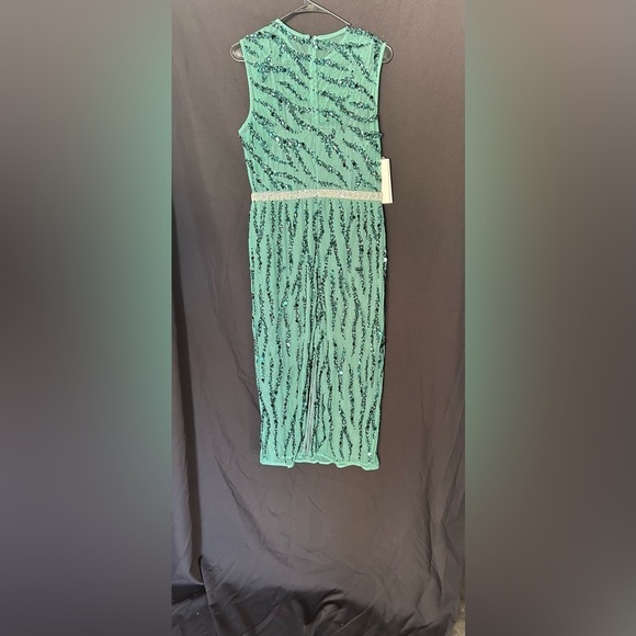 Mac Duggal 93765 NWT Embellished Sleeveless Illusion High Neck Dress - Picture 5 of 6